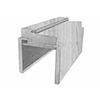 Наличник прямой HGX PET, заподлицо, сапфир глянец 90x10x2150, телескоп (внешний) F0000084842